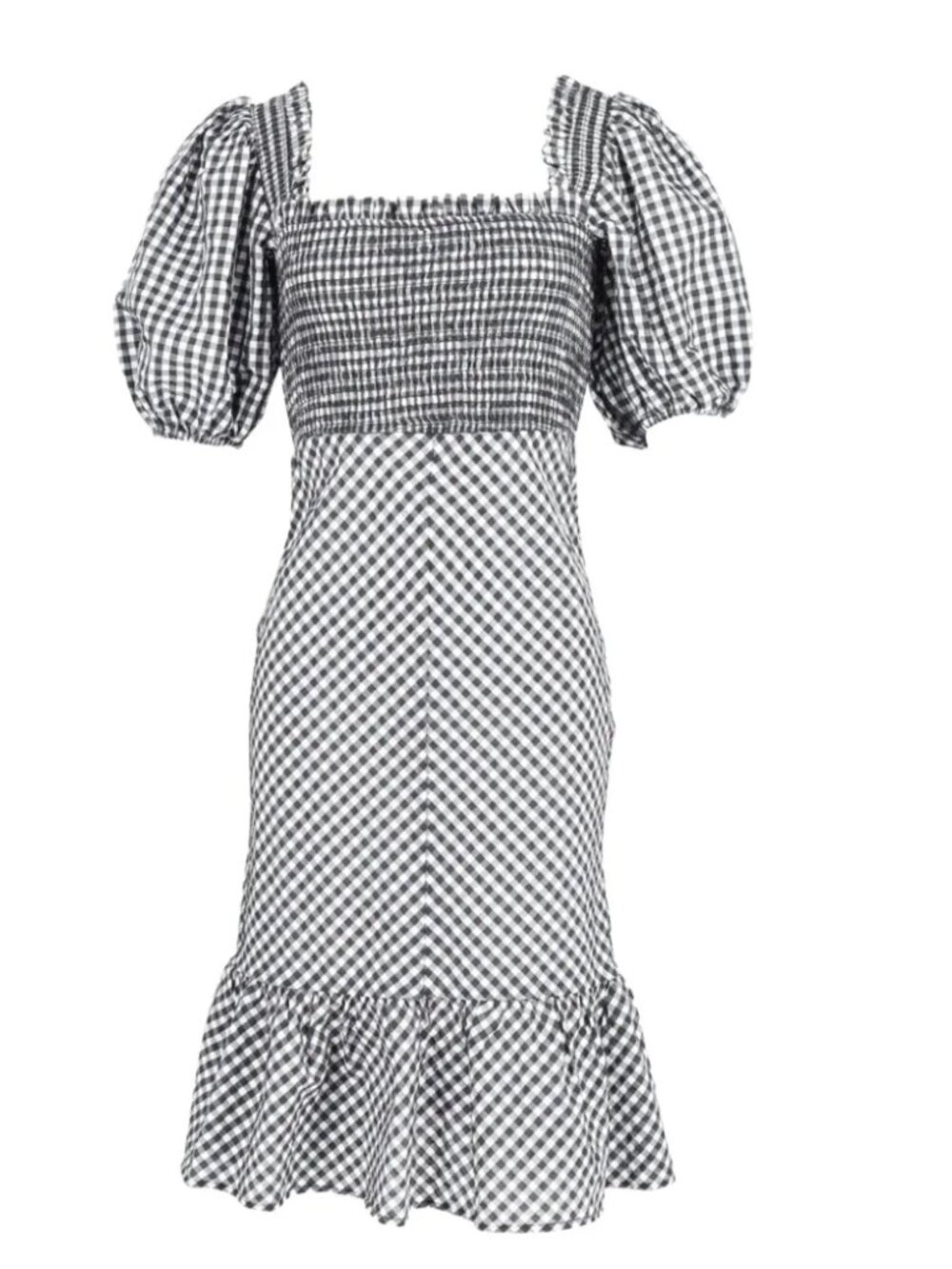 Gingham Ganni dress